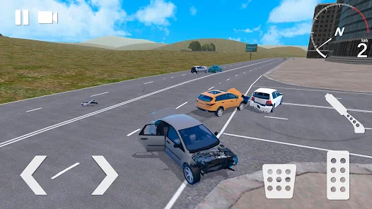 Car Crash And Roads game